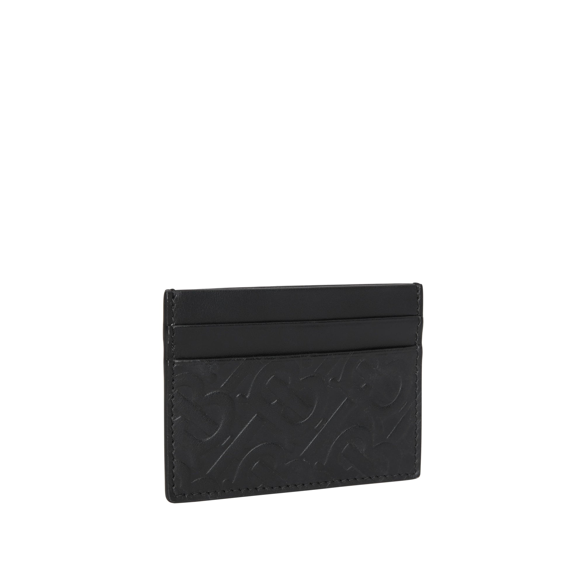 7 qty Porte-cartes en cuir à motif monogramme - Black