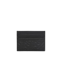 7 qty Porte-cartes en cuir à motif monogramme - Black