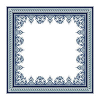 Nappe carrée Les Dépareillées 170x170cm - Bleu