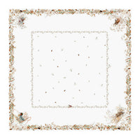 Nappe carrée Sologne 170x170cm - Marron