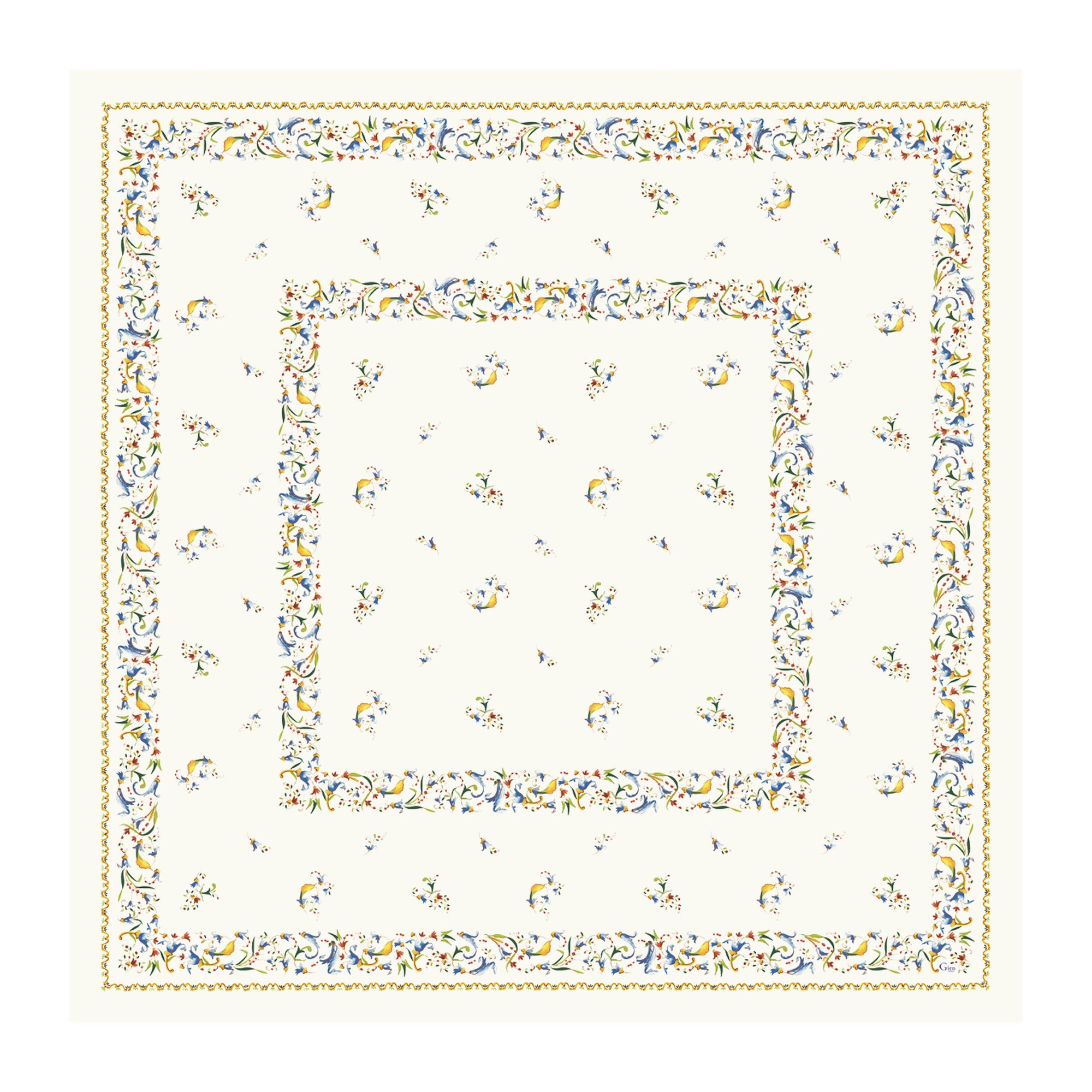 Nappe carrée Toscana 170x170cm - Multicolore
