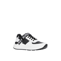 1 qty Sneakers multimatières à logo - Black & Optic White