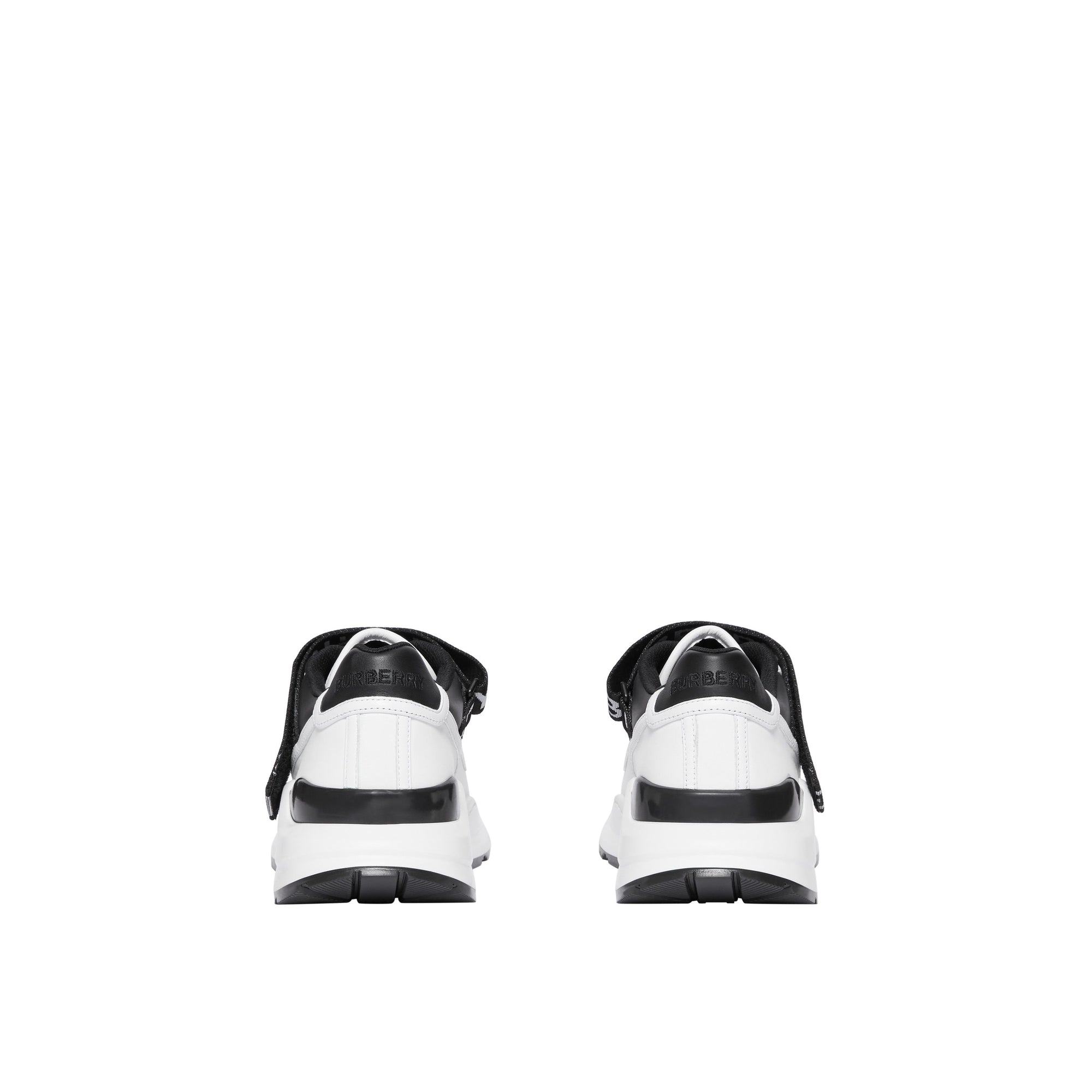 1 qty Sneakers multimatières à logo - Black & Optic White