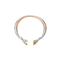 1 qty Manchette sabot plaquée or rose et palladium - Rose Gold & Palladium & Light Gold