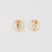 1 qty Boucles d'oreilles plaquées or à motif - Light Gold