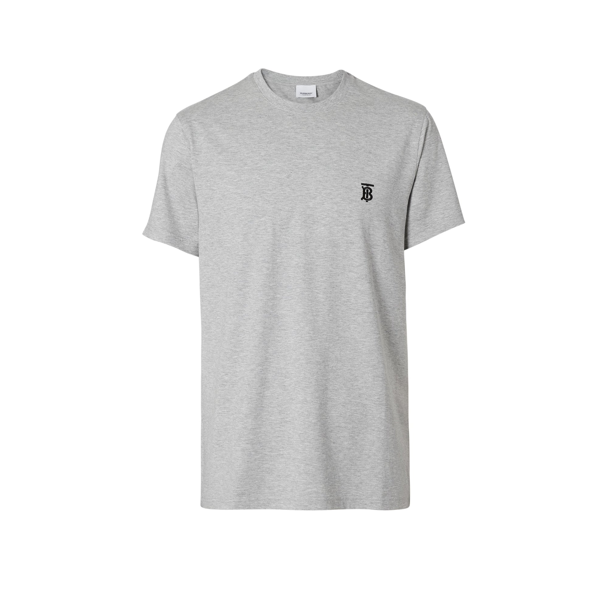 1 qty T-shirt classique monogramme - Pale Grey Melange