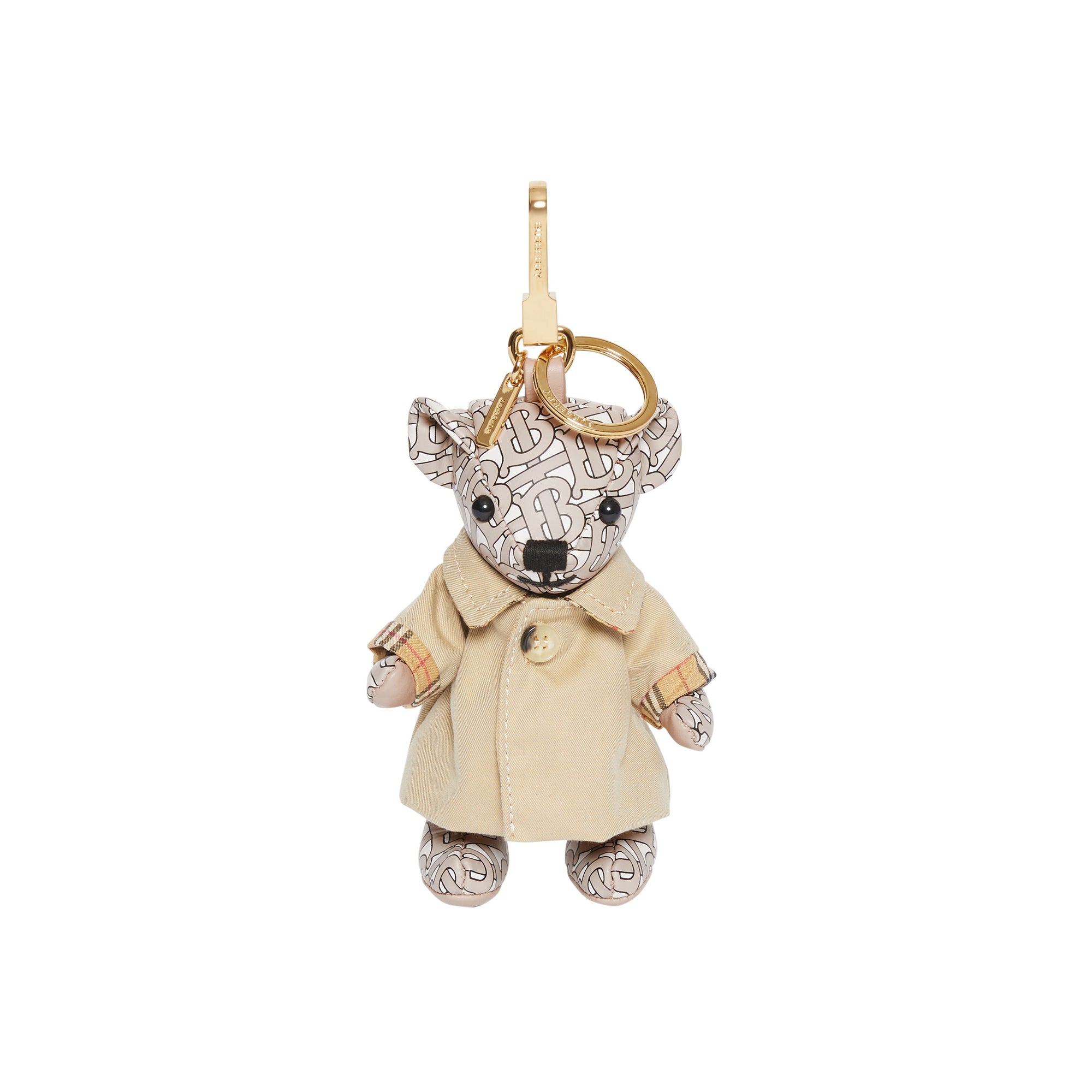 1 qty Bijou porte-clés Thomas Bear à trench - Beige