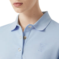 1 qty Polo en piqué de coton Monogram - Pale Blue