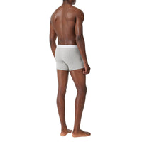 4 qty Boxer en coton stretch à logo - Pale Grey Melange