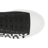 1 qty Sneakers bicolore à logo - Black & Optic White