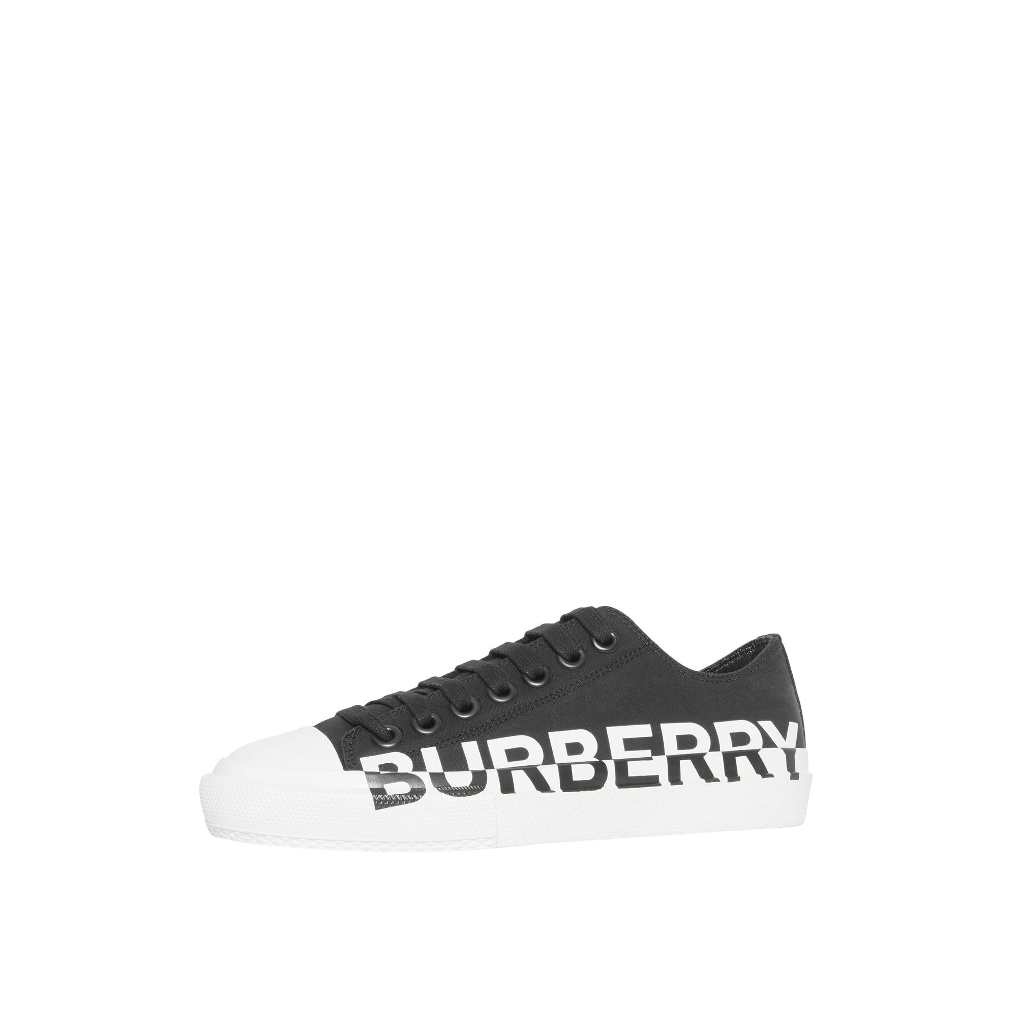 1 qty Sneakers bicolore à logo - Black & Optic White