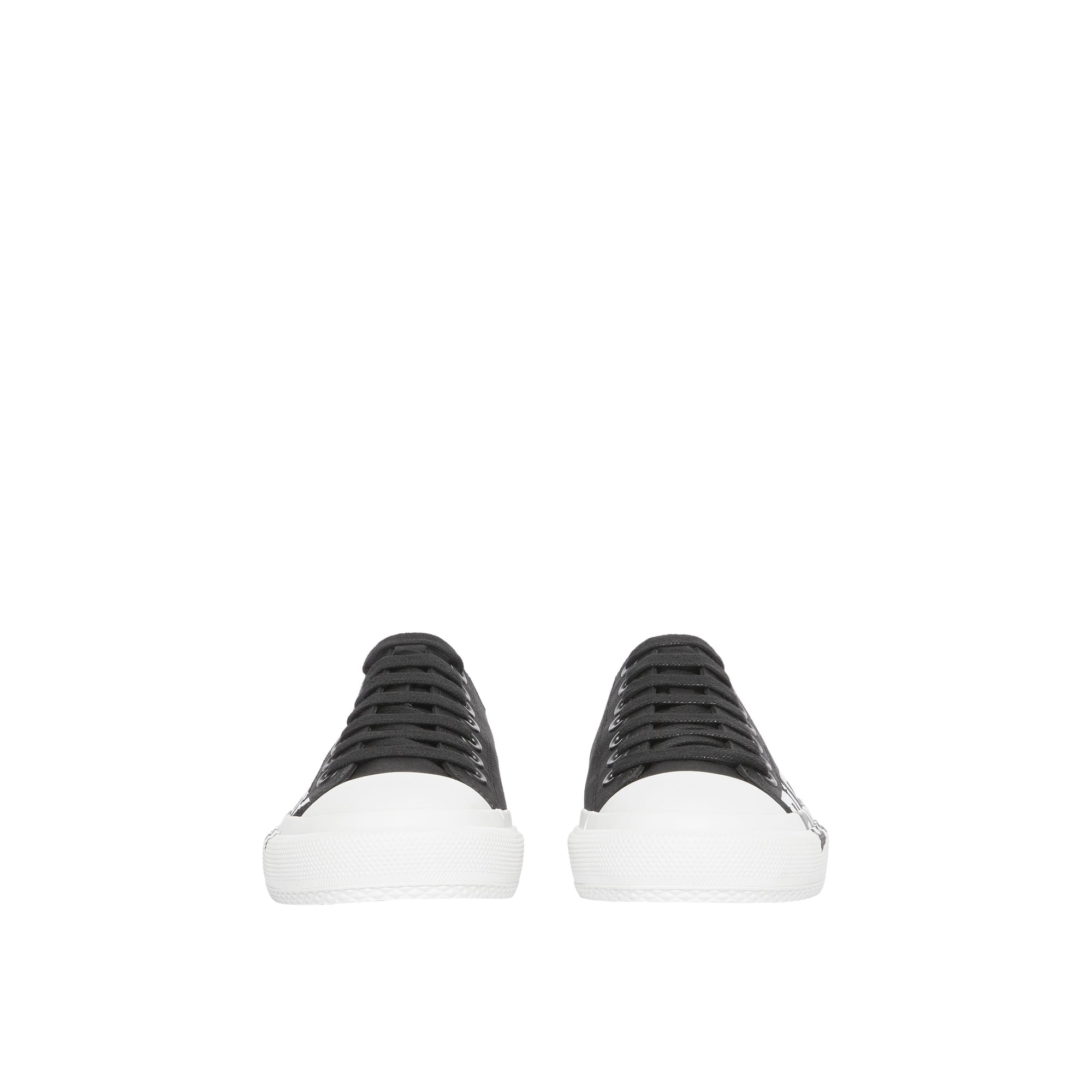 1 qty Sneakers bicolore à logo - Black & Optic White