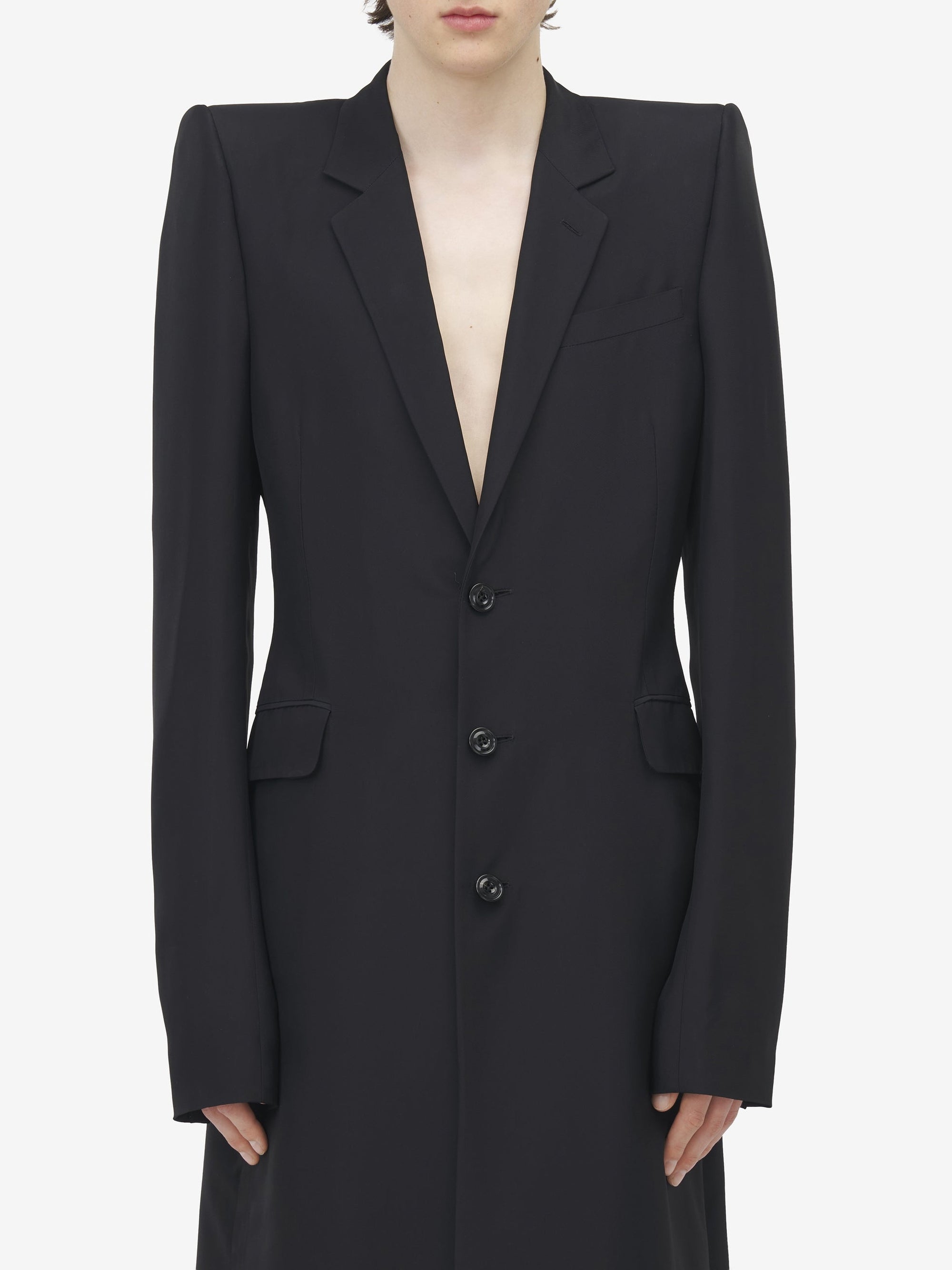 Manteau à boutons - Deep Black