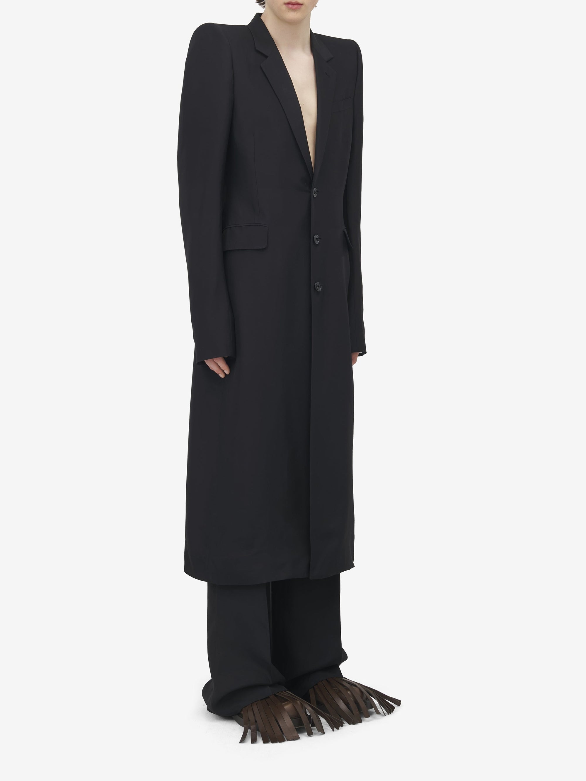 Manteau à boutons - Deep Black