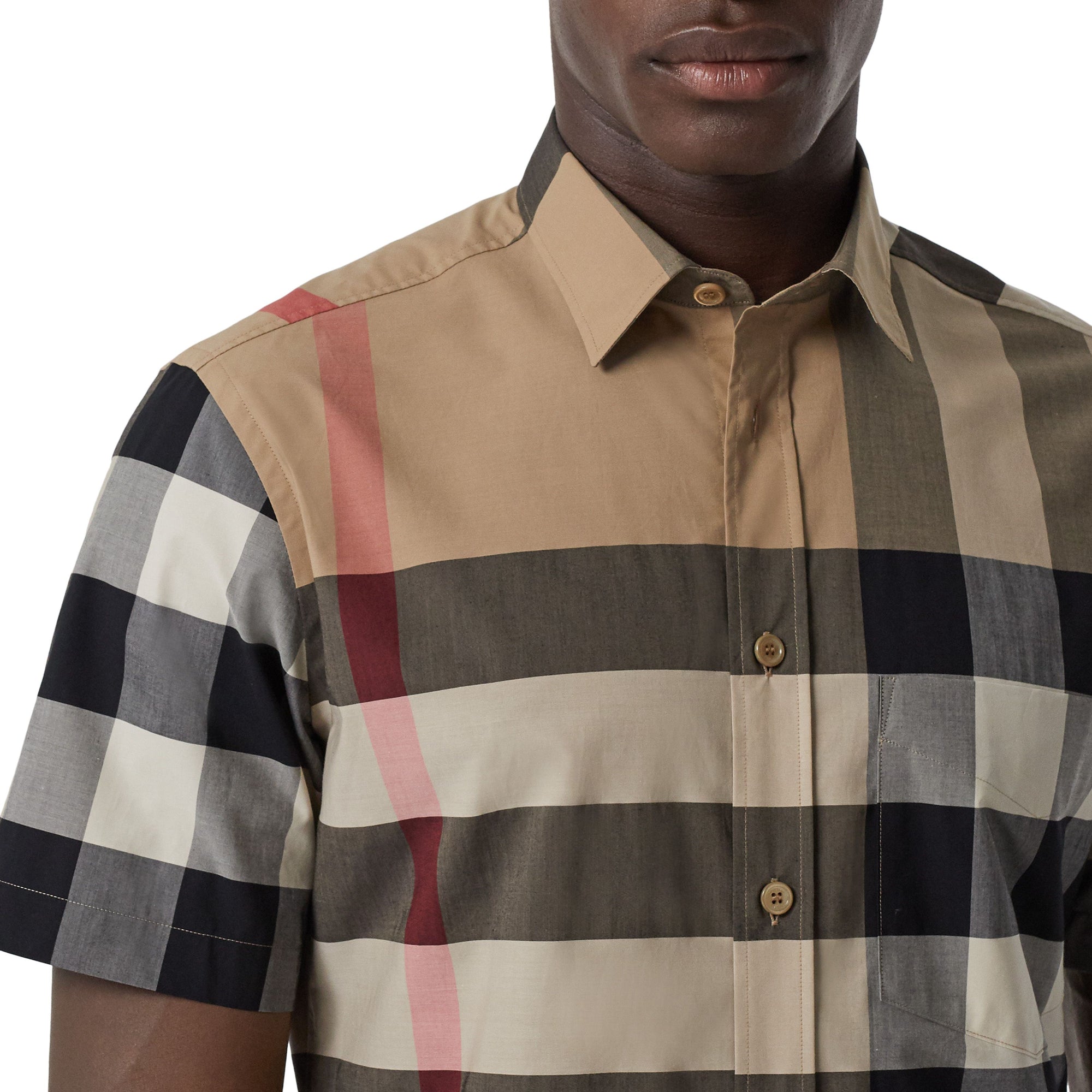 3 qty Chemise sans manches à motif check - Archive Beige Check