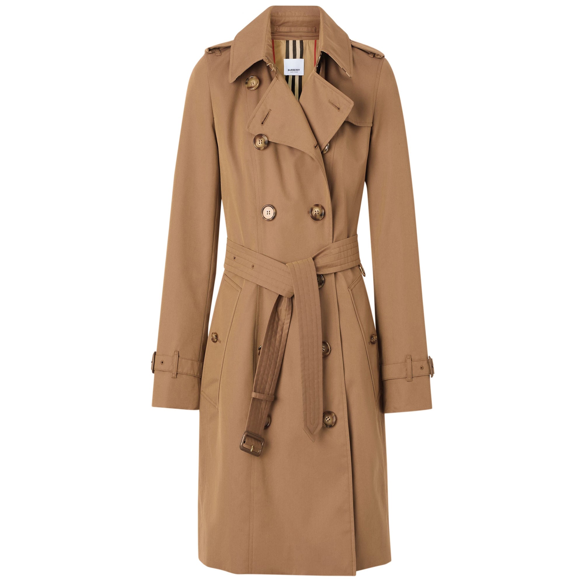 2 qty Trench-coat en gabardine de coton - Warm Taupe