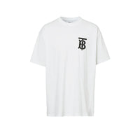 2 qty T-shirt oversize monogramme TB - White