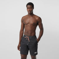 1 qty Short de bain à logo appliqué - Black