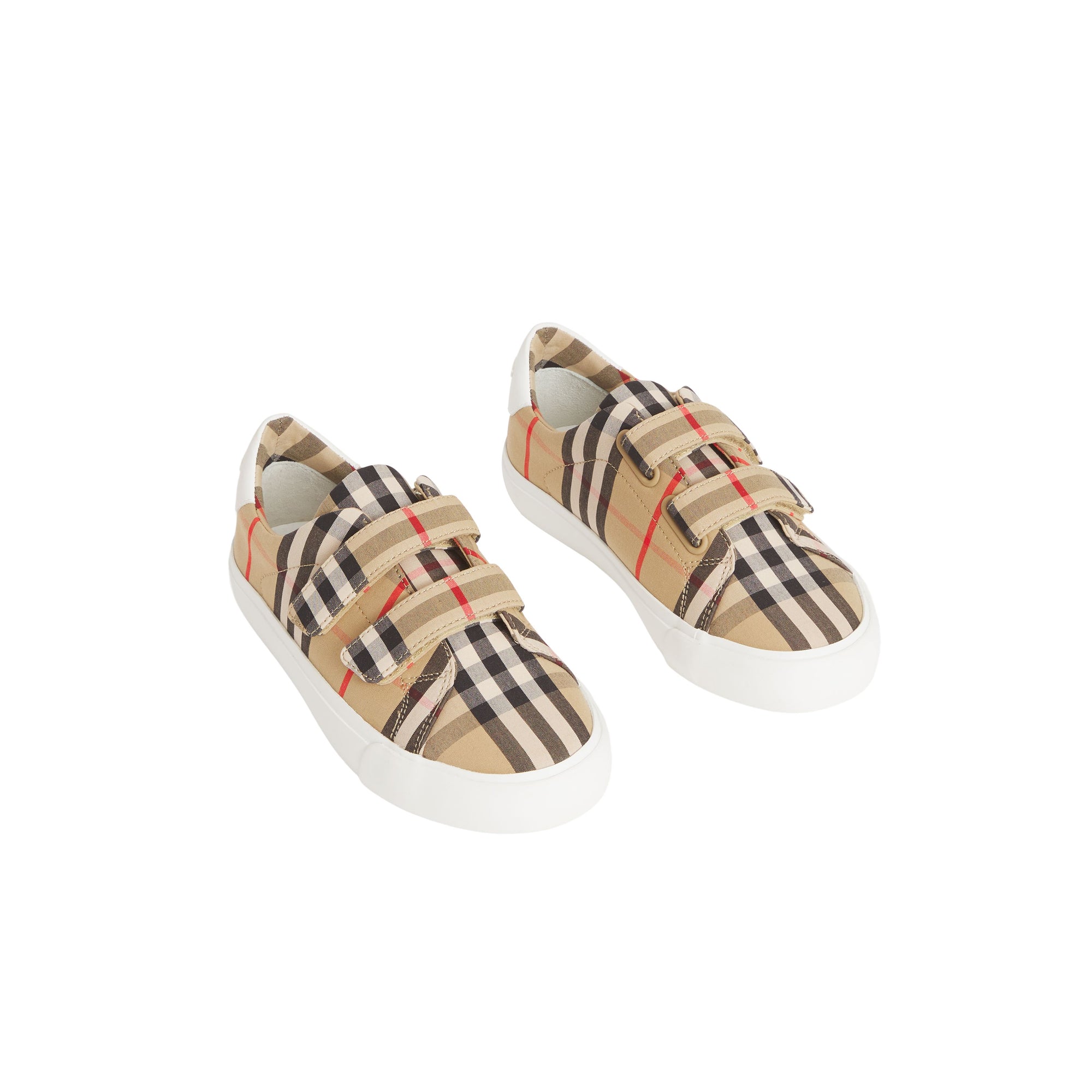 1 qty Sneakers en coton à motif Vintage check - Archive Beige & White