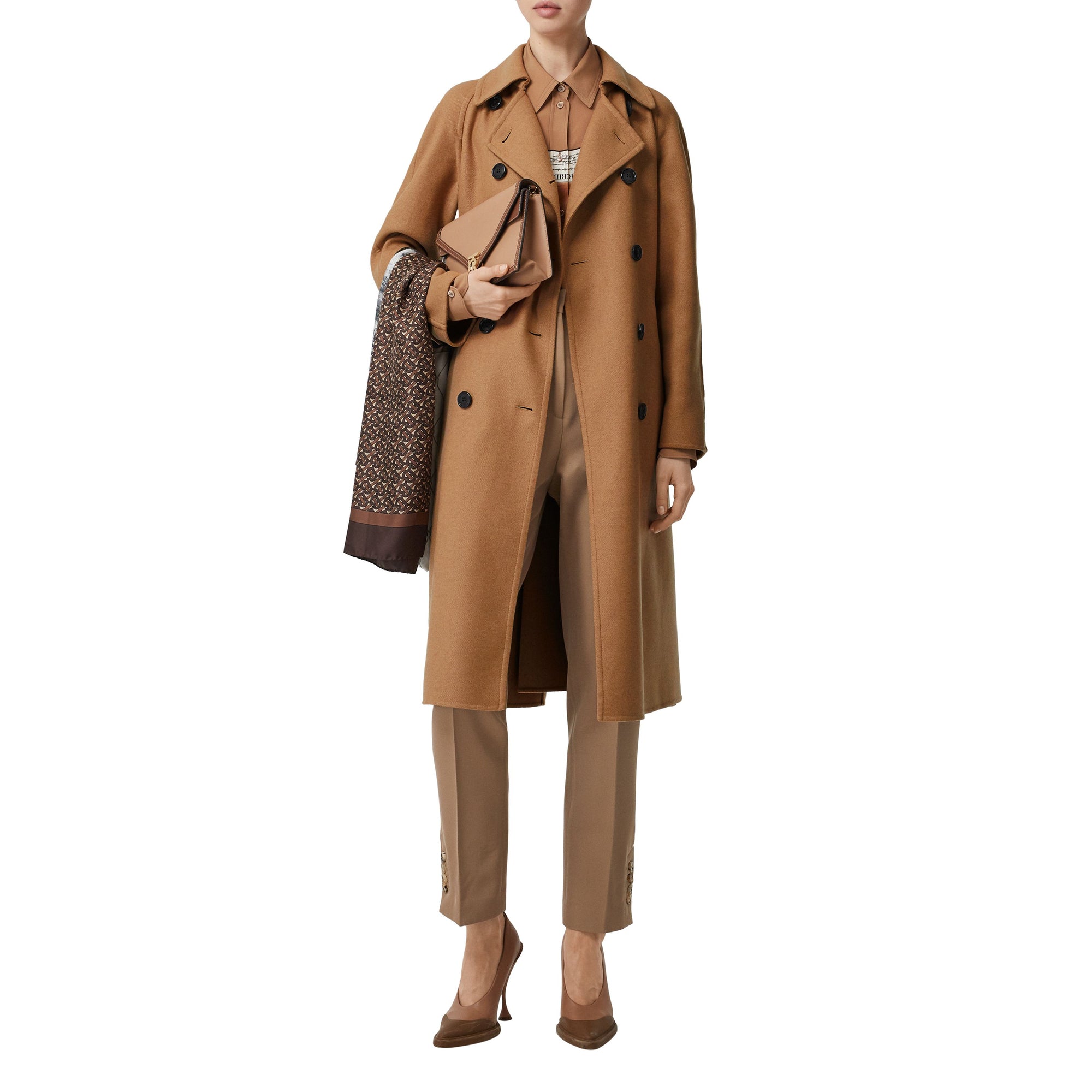 4 qty Trench-coat The Kensington en cachemire - Bronze