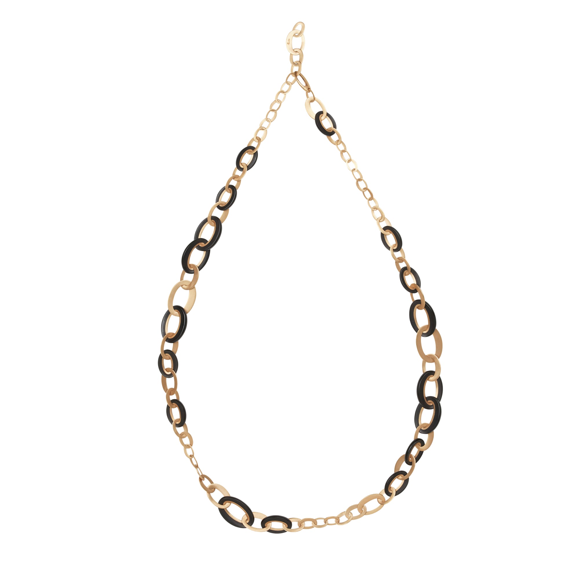 Sautoir Victoria en Or rose 18K & Jet