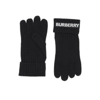 1 qty Gants en cachemire à appliqués logo - Black