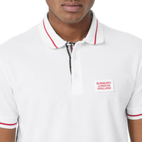 4 qty Polo à logo appliqué - White