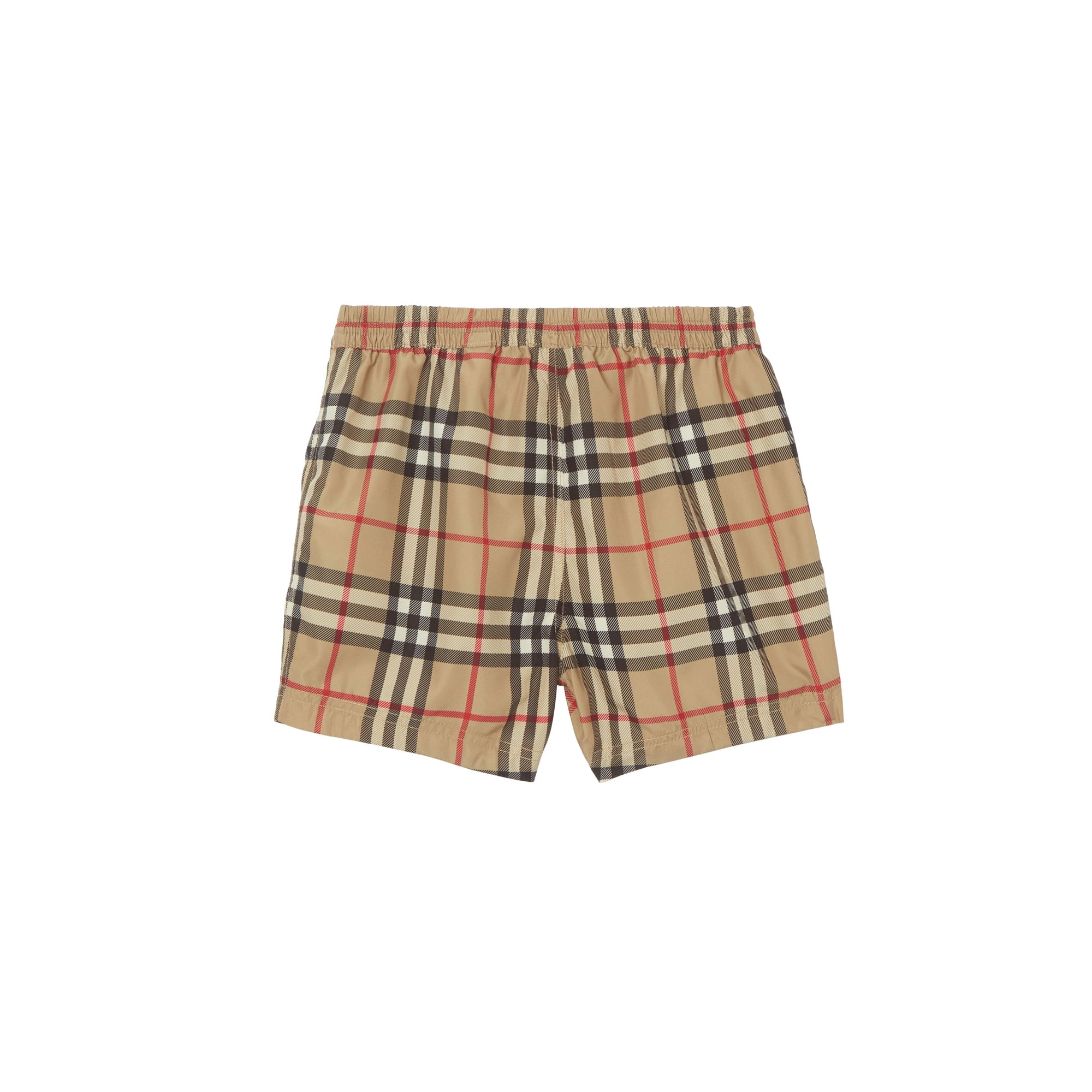 1 qty Short de bain à motif Vintage check à logo - Archive Beige