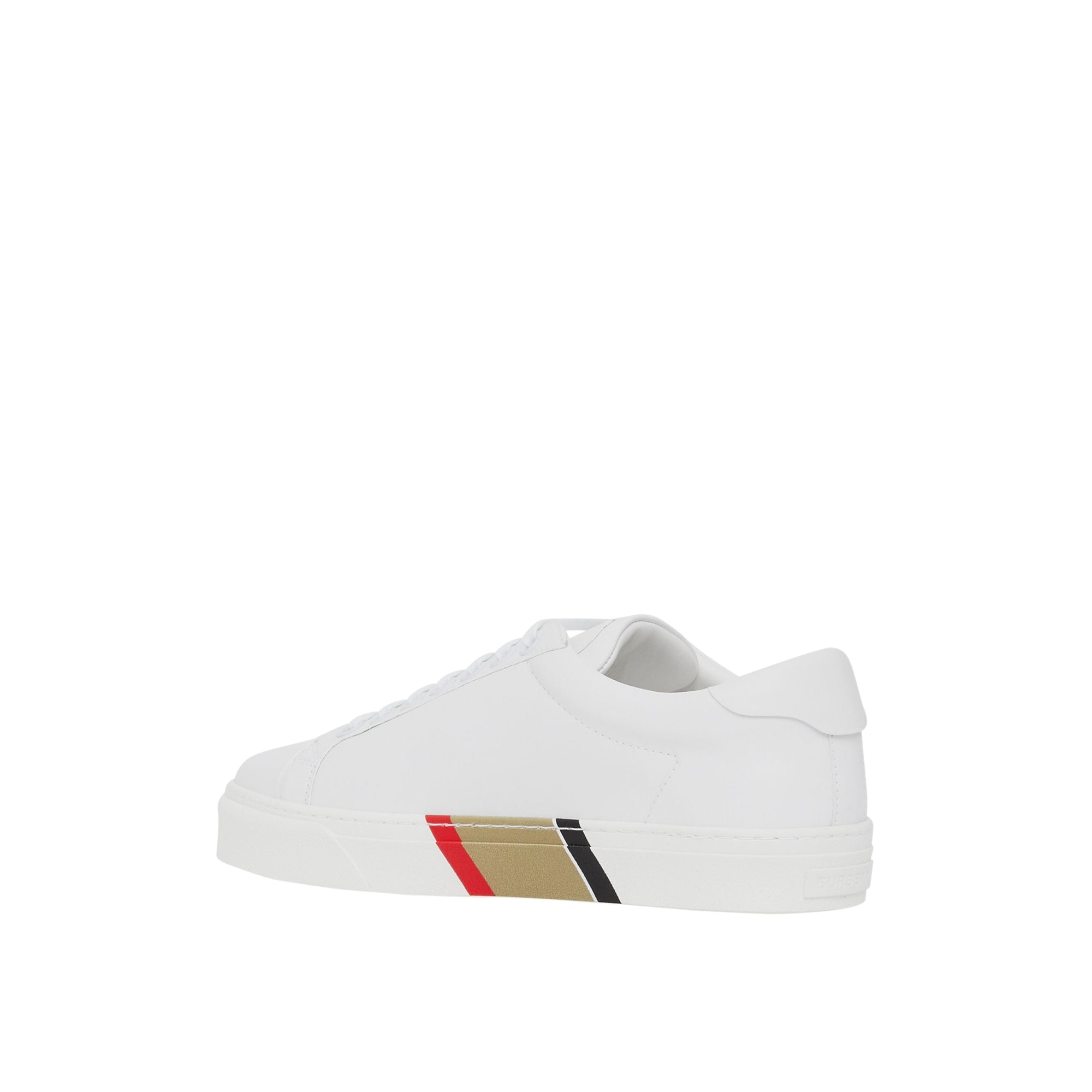 1 qty Sneakers en cuir à rayures - Optic White