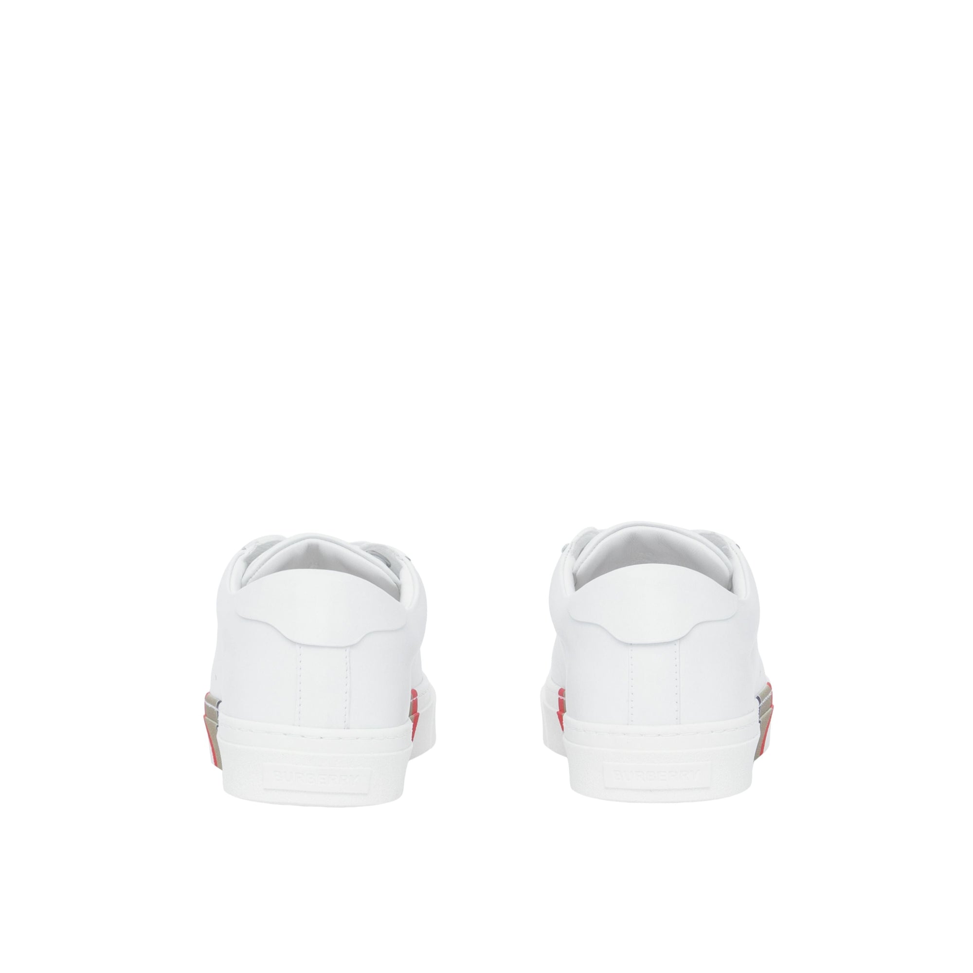 1 qty Sneakers en cuir à rayures - Optic White