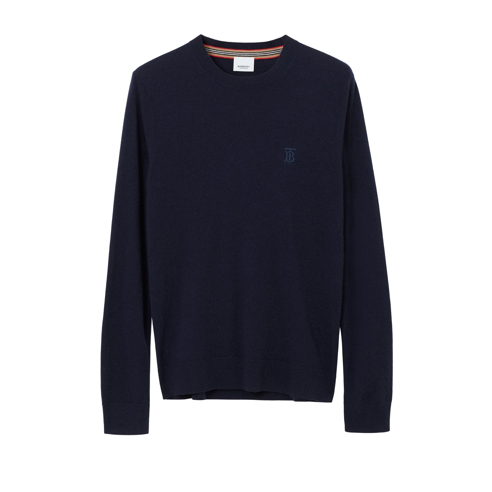 3 qty Pull en cachemire à motif monogramme - Navy