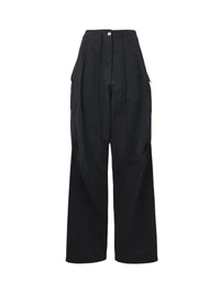 Pantalon cargo taille basse - Black