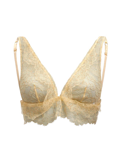 Soutien-gorge triangle Metallic Lace - Gold