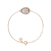 Alma Rose Gold & Morganite Bracelet - Light Pink