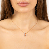 Alma Rose Gold & Morganite Necklace - Light Pink