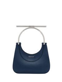 Mini sac T-Bar avec logo en cuir - Blue Silver