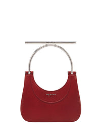 Mini sac T-Bar avec logo en cuir - Red Silver