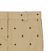 1 qty Pantalon en coton à motifs étoilé - Sand