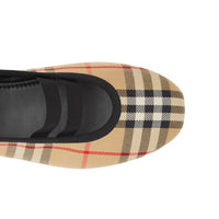 Vintage Check logo ballerinas - Archive Beige