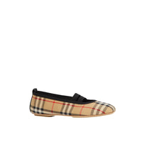 Vintage Check logo ballerinas - Archive Beige