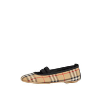 Vintage Check logo ballerinas - Archive Beige