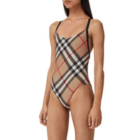 1 qty Maillot de bain à motif Exaggerated check - Archive Beige Check