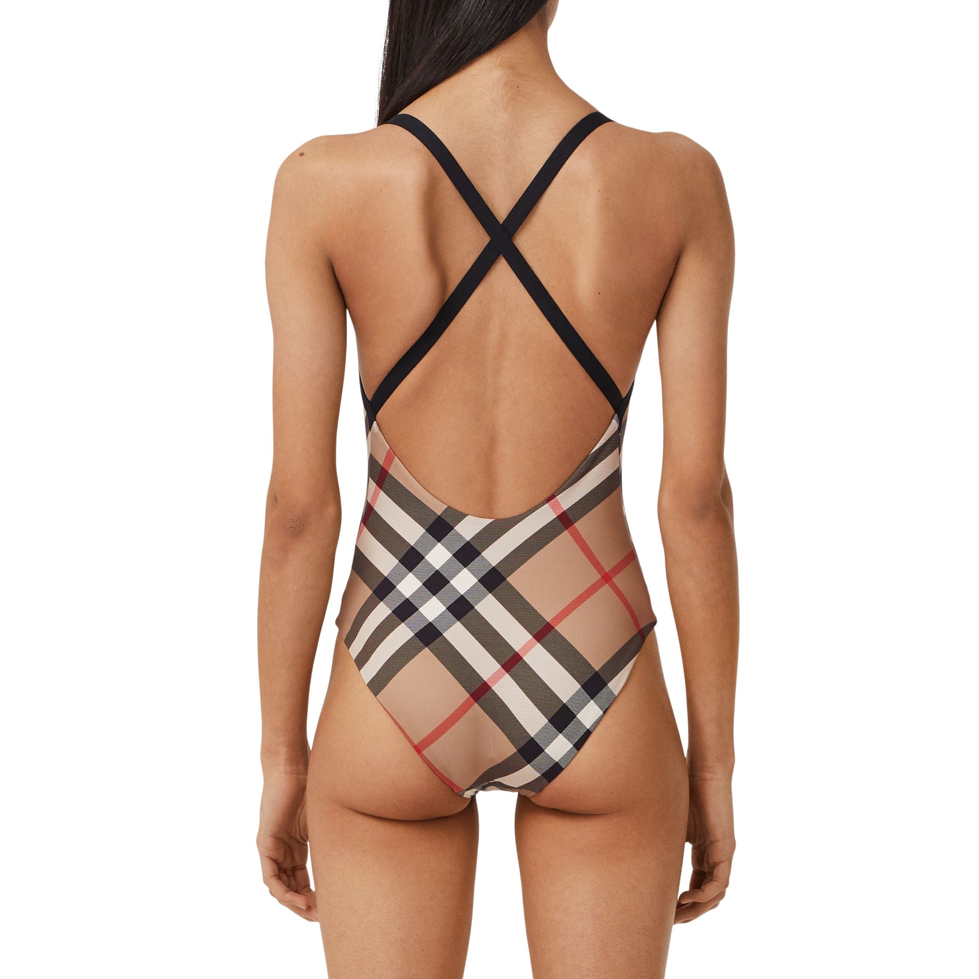 1 qty Maillot de bain à motif Exaggerated check - Archive Beige Check