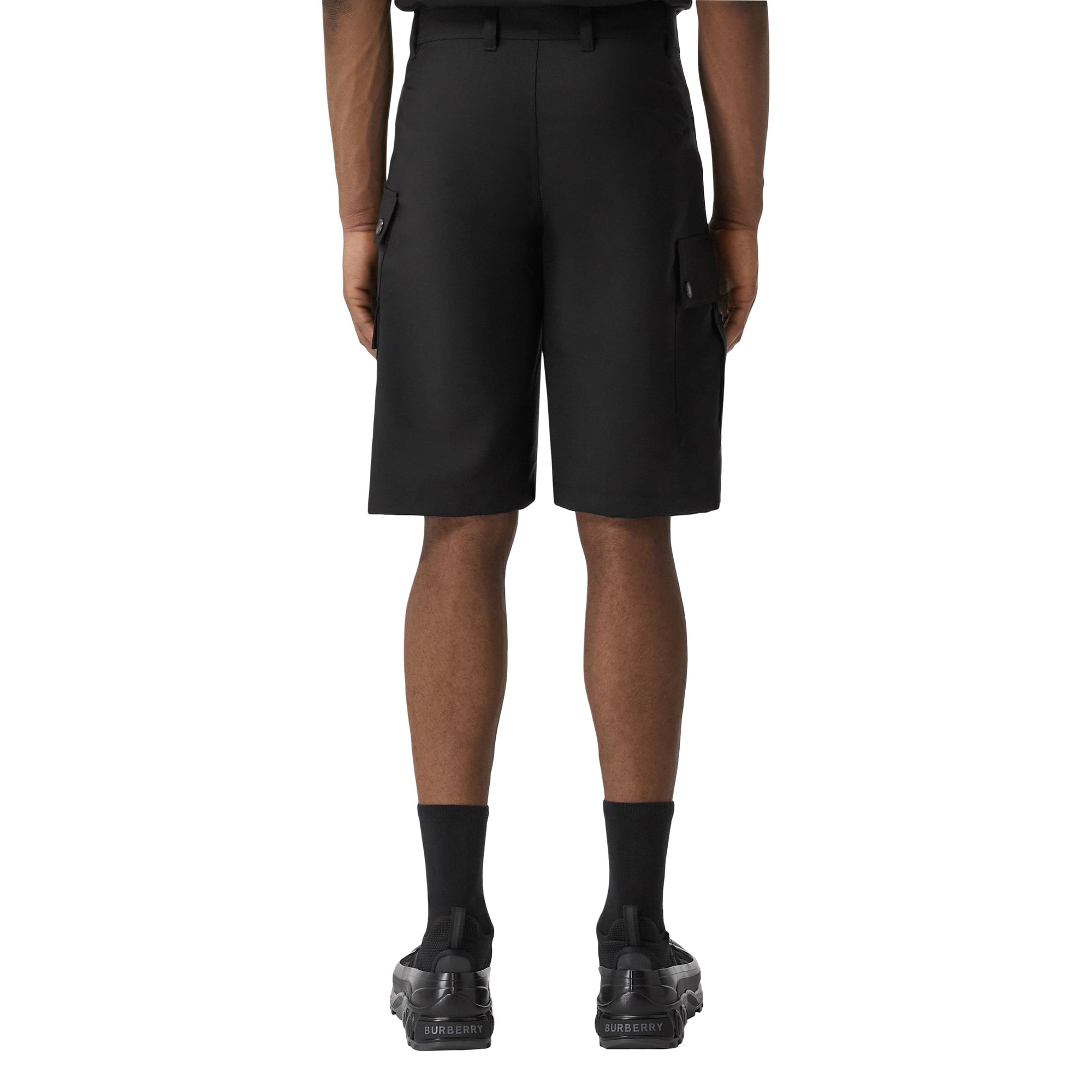 ZZNOSTOCK Short cargo en mohair et laine - Black