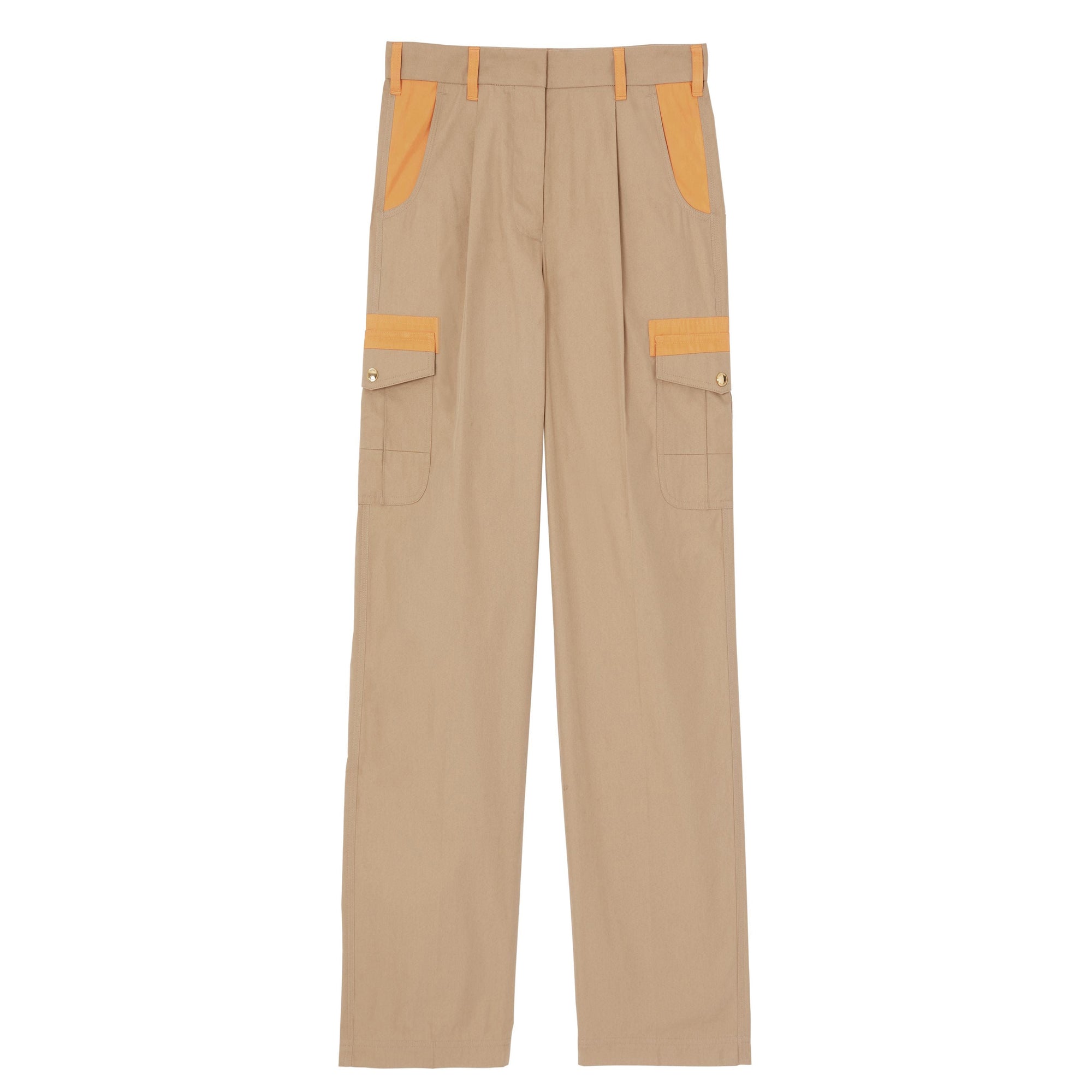 1 qty Pantalon cargo court en coton technique - Honey