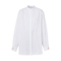 7 qty Chemise oversize en coton à motif monogramme - Optic White