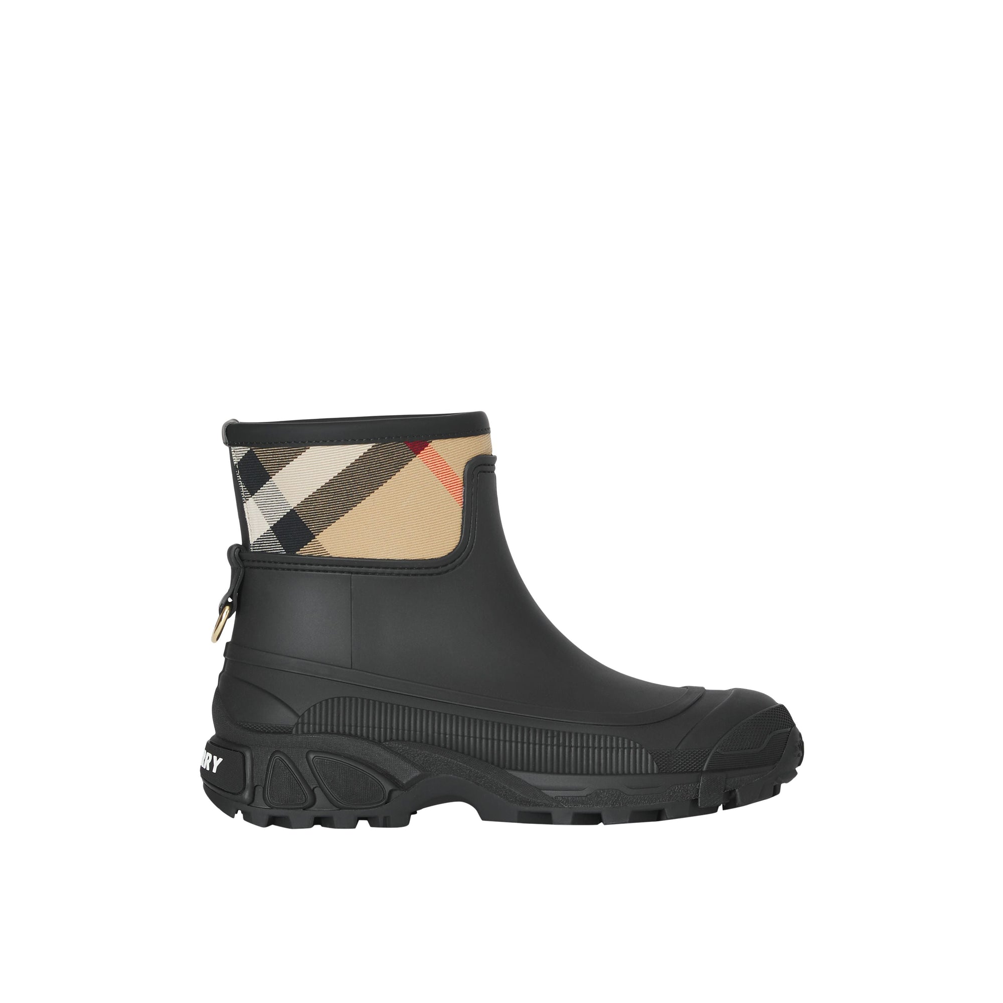 2 qty Bottes de pluie House check Panel - Black & Archve Beige