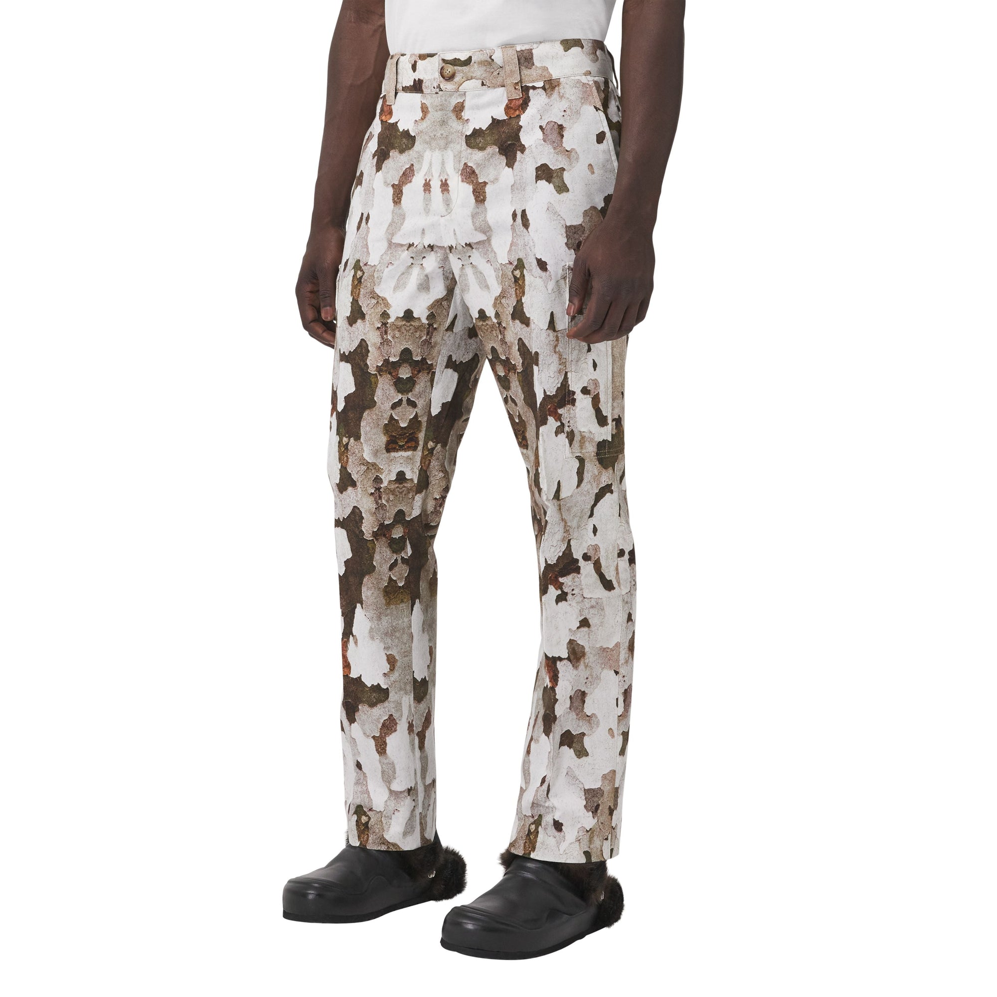 1 qty Pantalon cargo à imprimé camouflage - Honey