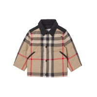 1 qty Veste matelassée à logo appliqué - Archive Beige Check