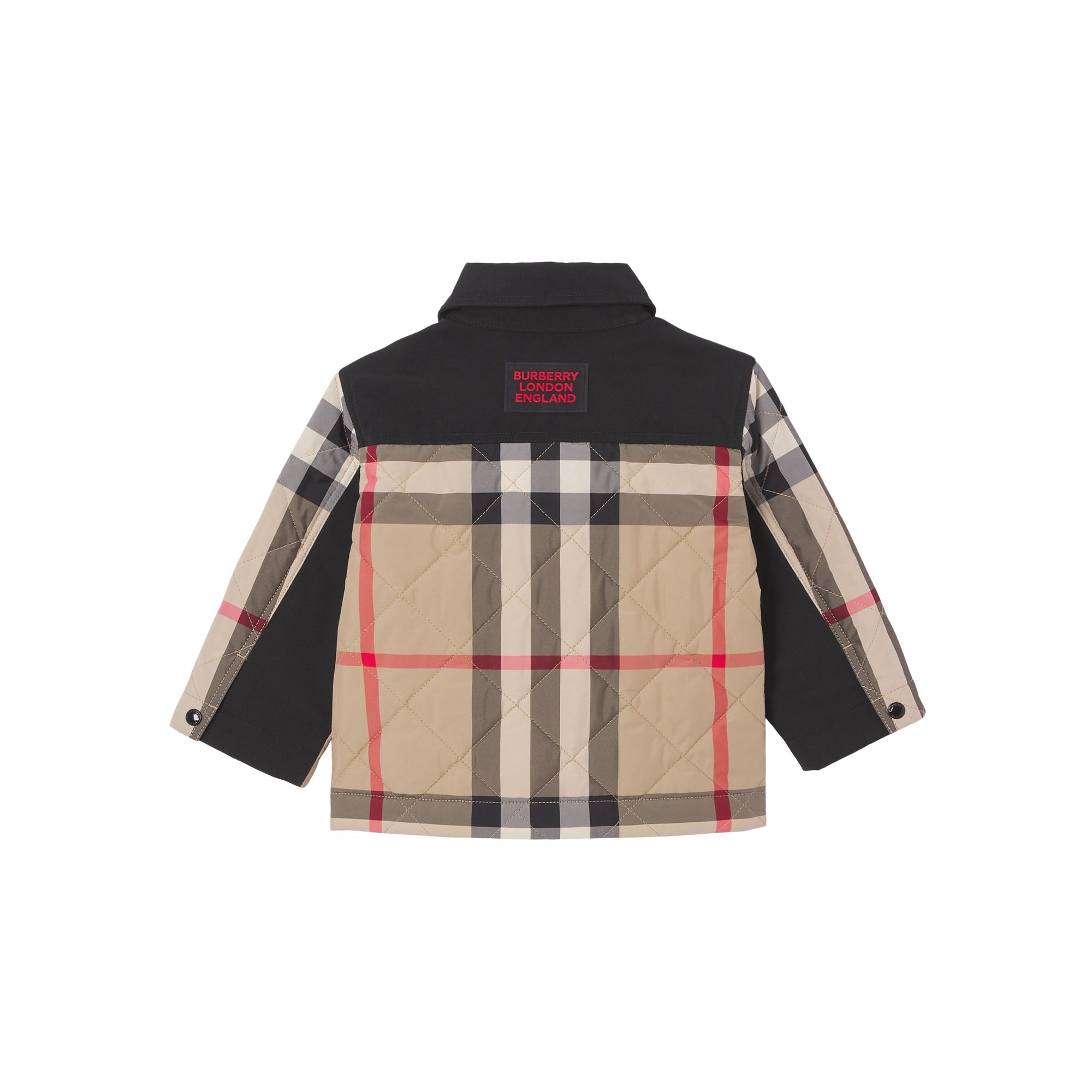 1 qty Veste matelassée à logo appliqué - Archive Beige Check